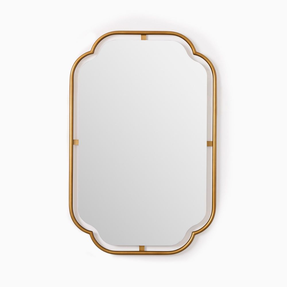 Floating Metal Frame Wall Mirror
