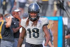 Shaquem Griffin, a linebacker for the University of Central Florida, was born with a condition that resulted in the loss of his hand. Above, Griffin during the AAC Championship game in December, 2017.