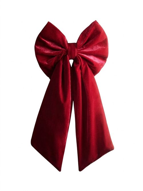 Large Red Velvet Christmas Tree Topper