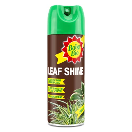 Baby Bio Leaf Shine &amp;amp; Leaf Cleaner Spray for Indoor Plants 200ml
