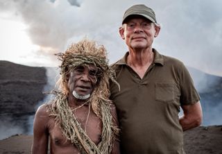 TV tonight - Martin Clunes with Chief Jimmy Namry in Tanna.