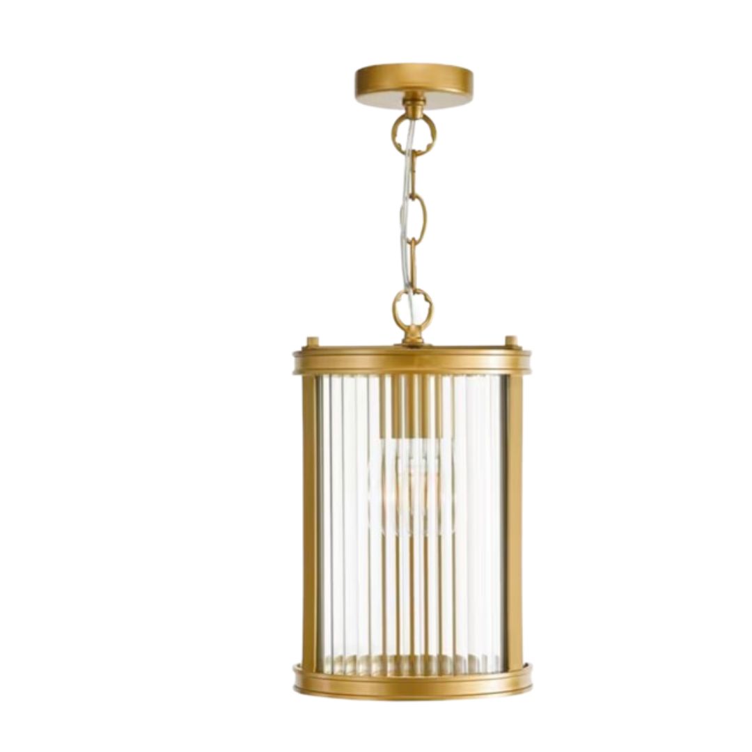 Bianka Ribbed Glass Pendant Ceiling Light