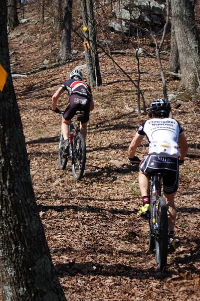 Sam Koerber leads Tim Mosher