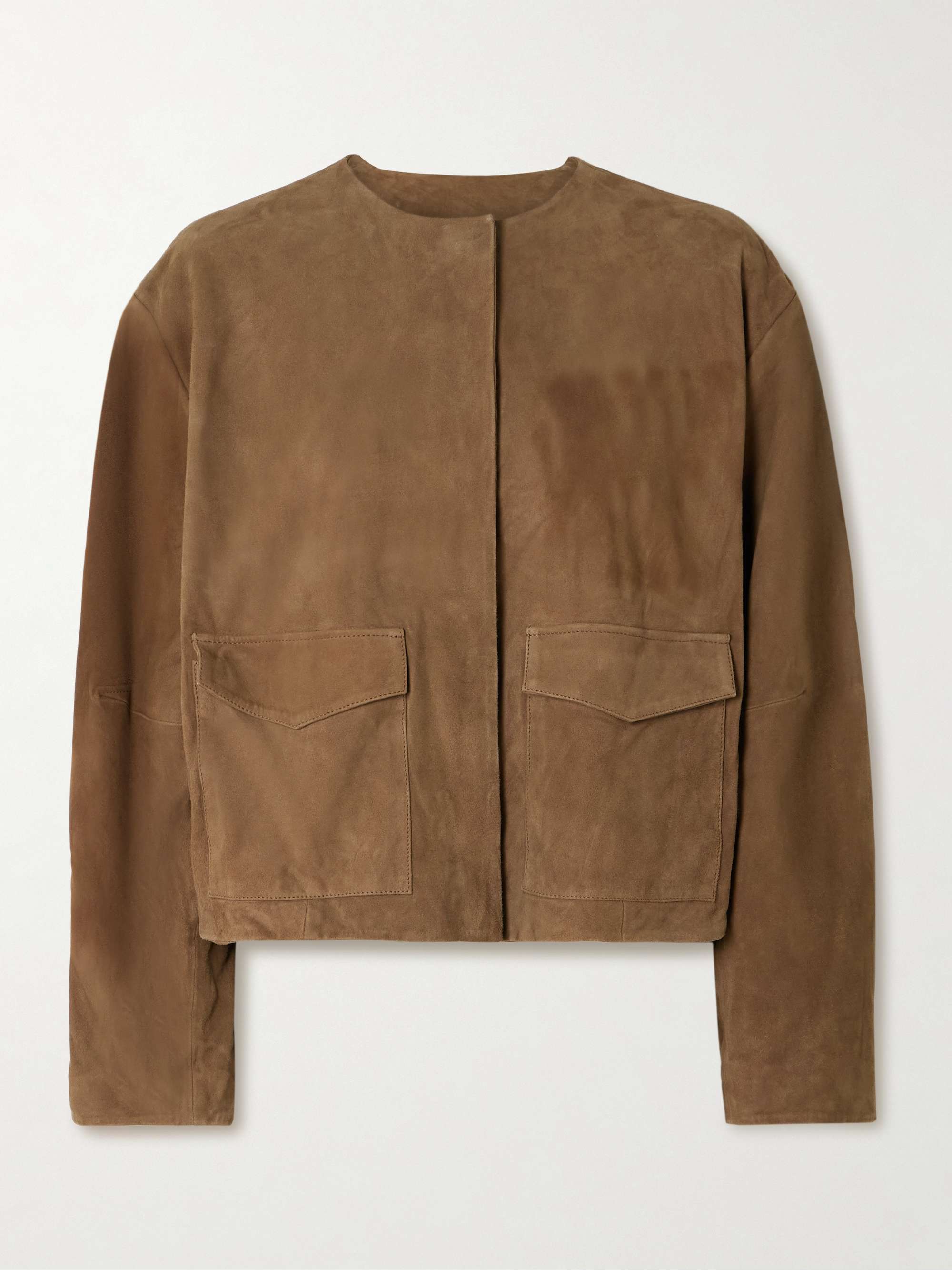 Utility Cocoon Suede Jacket