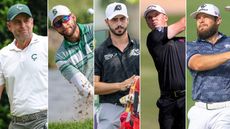 Five different LIV Golfers hit shots