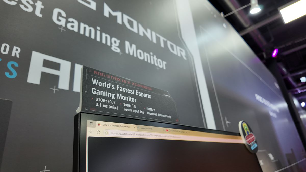 A picture of the Asus ROG Strix Ace XG248QSG TN gaming monitor