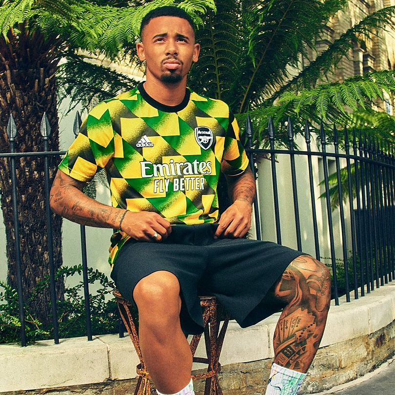 New Arsenal pre-match shirt: the Gunners release their Jamaica-inspired warm-up top