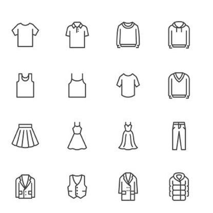 16 clothing icons