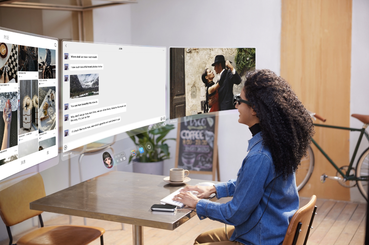 Rokid AR Spatial virtual display