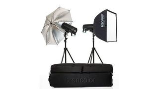 Broncolor Siros 400 S Expert Twin Head Kit - one of the best softbox lighting kits