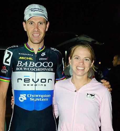 Barb hangs with her buddy, Erwin Vervecken