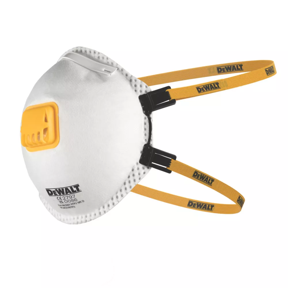 Dewalt  Moulded Ffp3 Nr D Valved Disposable Masks P3 2 Pack
