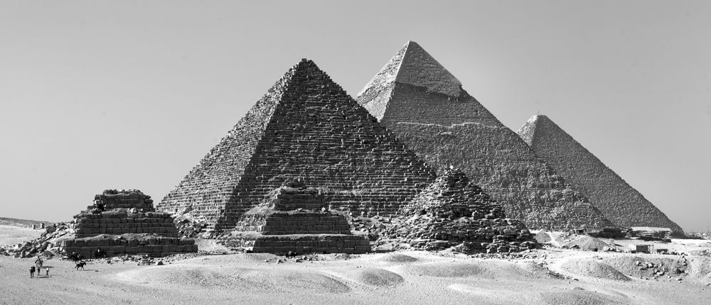 Giza pyramids, discovery, archaeology