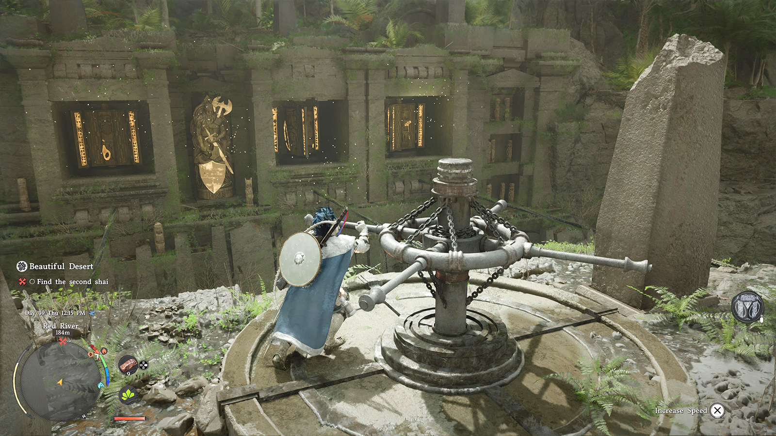 Screens from a fantasy video game