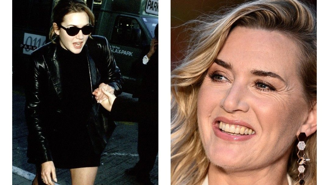 Kate Winslet then and now