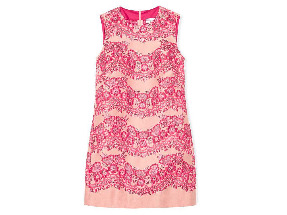 REDValentino Lace Overlay Sleeveless Shift Dress 