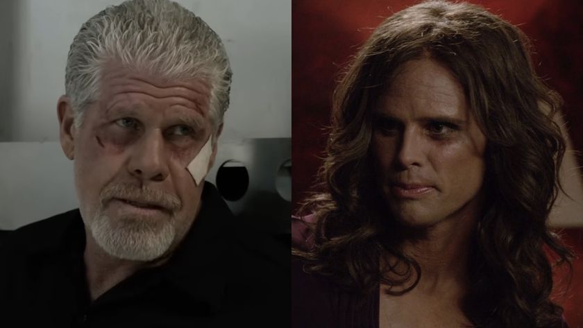 Ron Perlman and Walton Goggins play Clay Morrow and Vens Van Dam, respectively, on Sons of Anarchy.