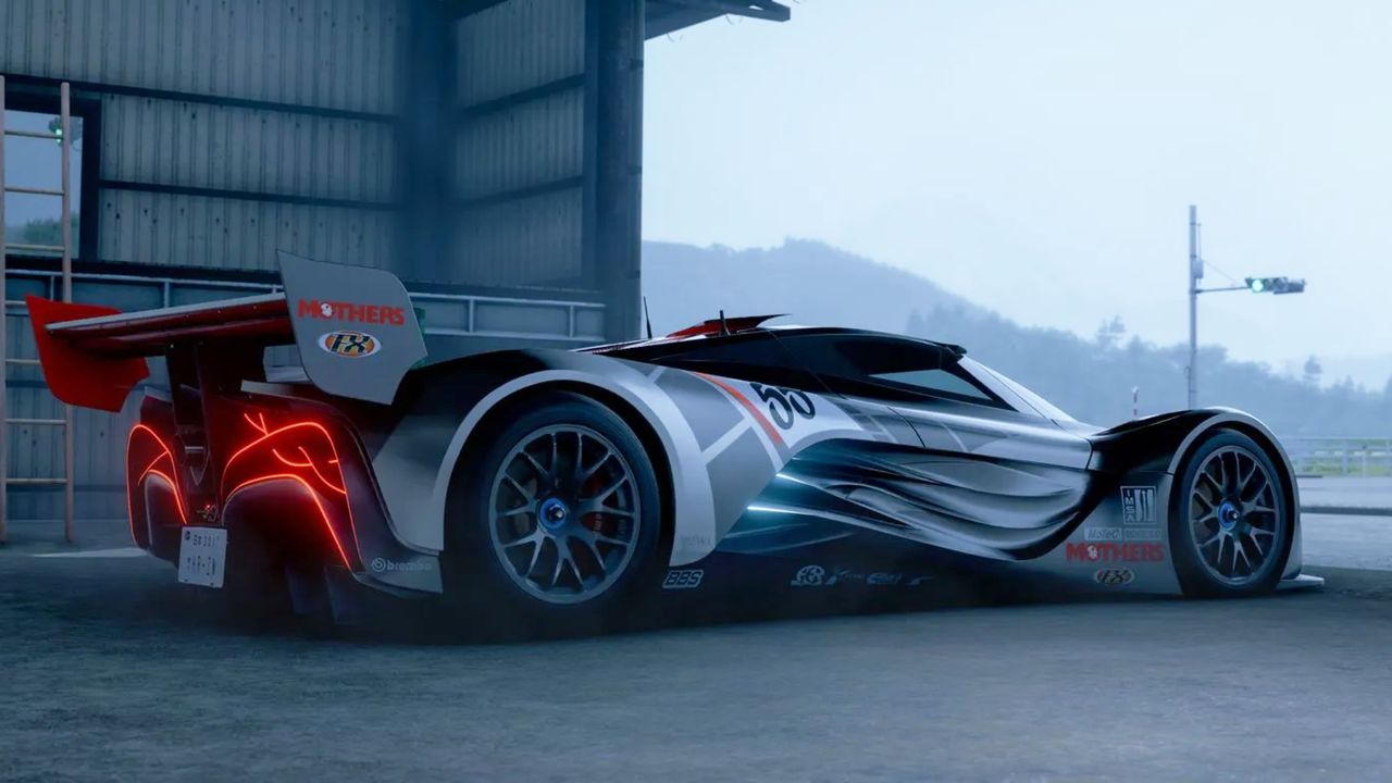 Forza Horizon 6 Series 1: The 2008 Mazda Furai parked in hangar.