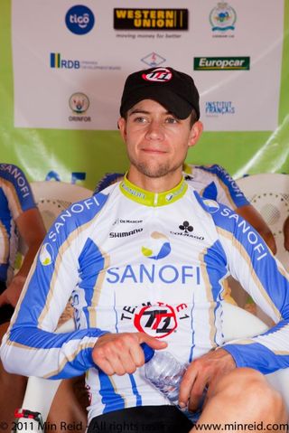 Race leader Kiel Reijnen (Team Type 1 - Sanofi)