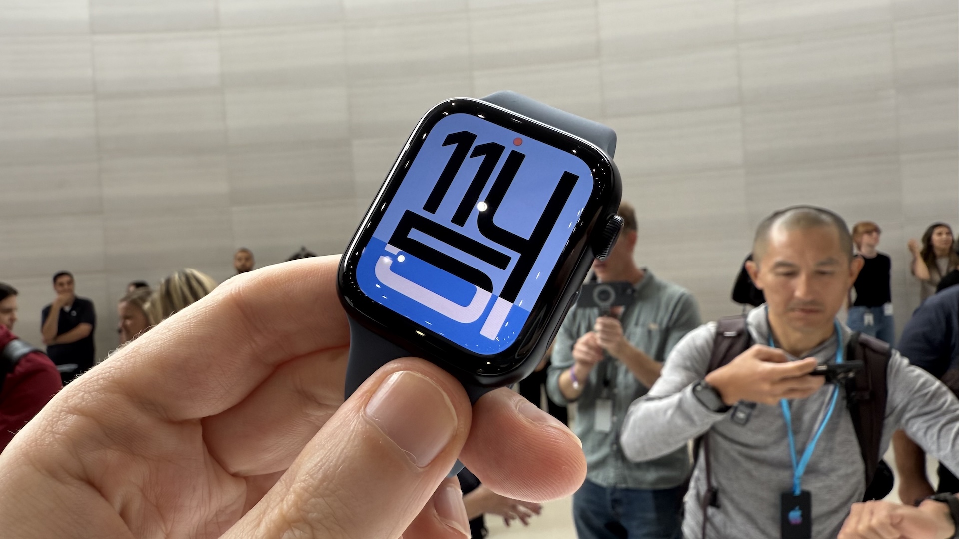 Images of the product launch for iPhone 17 at Apple&#039;s HQ in Cupertino