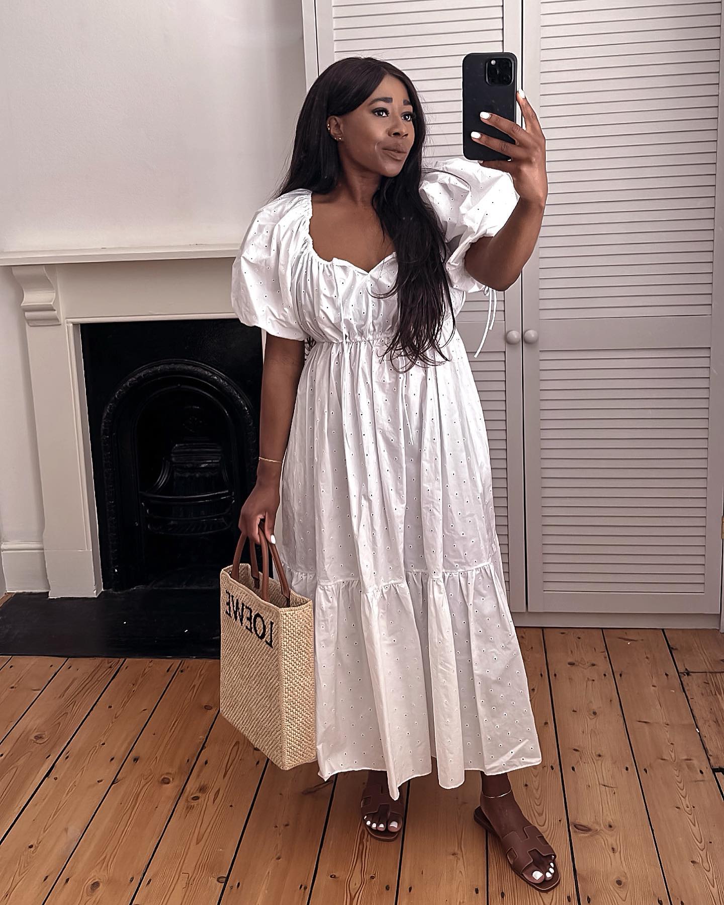 Broderie anglaise dress outfits