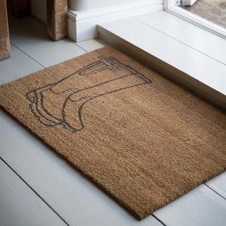 Garden Trading Doormat with Wellington Boot Design