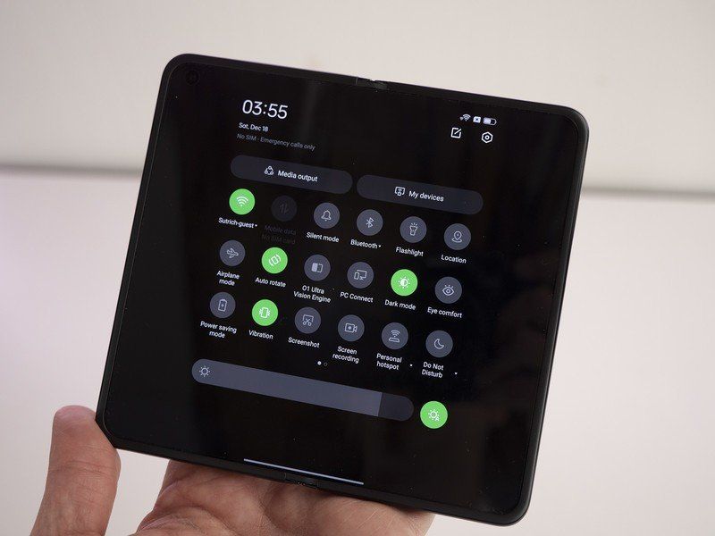 Oppo Find N Quick Toggles