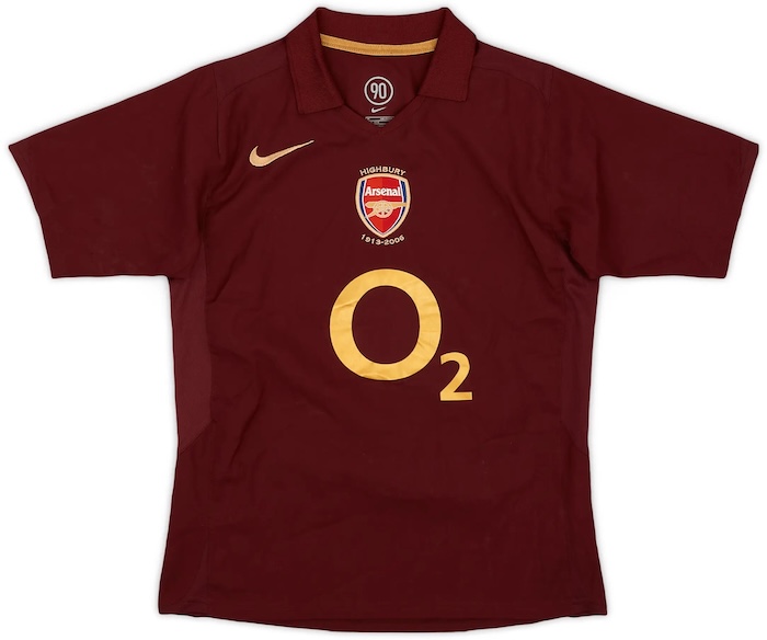 Arsenal 05-06 home shirt