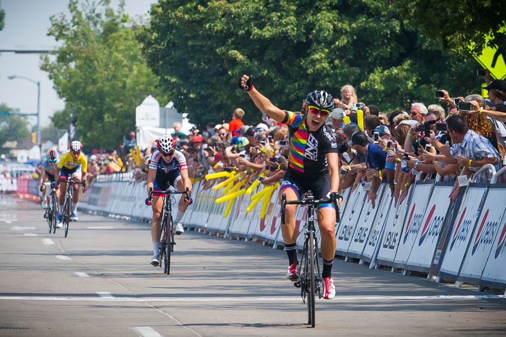 Tayler Wiles (DNA) takes the win from the breakaway