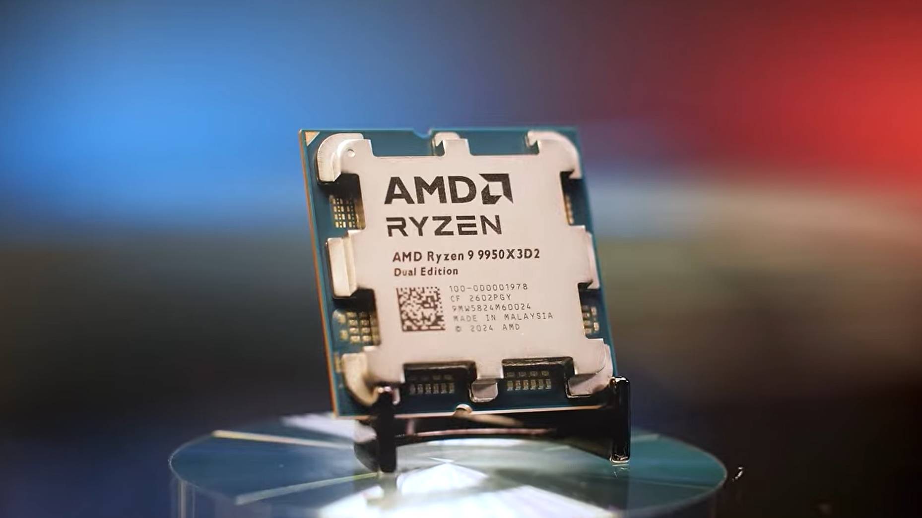 An AMD Ryzen 9 9950X3D chip.