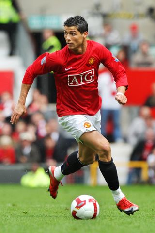 Ronaldo was a star at Manchester United early in his career