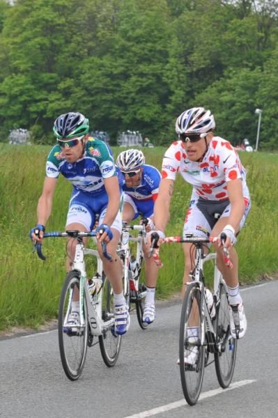 Mountains classification leader Niels Brouzes (Big Mat-Auber 93).