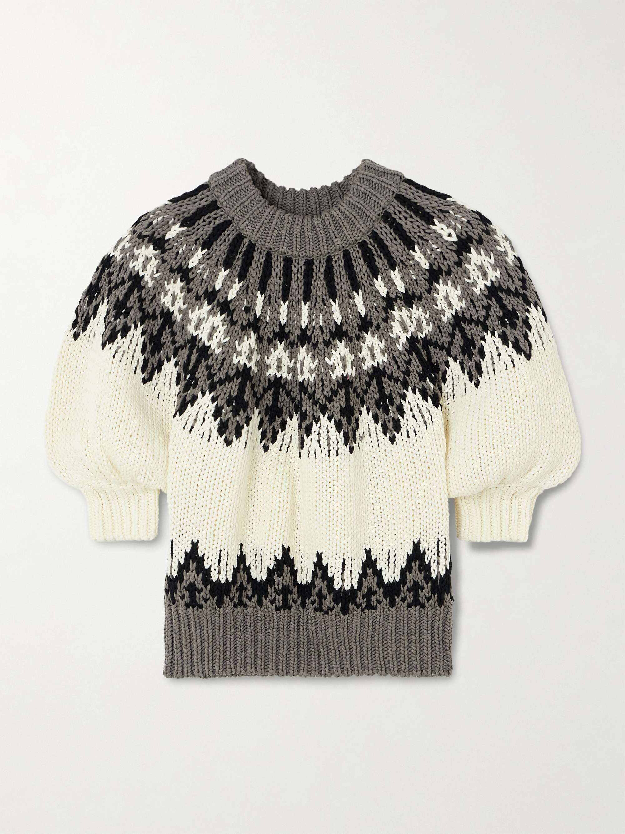 Marty Fair Isle Cotton Sweater