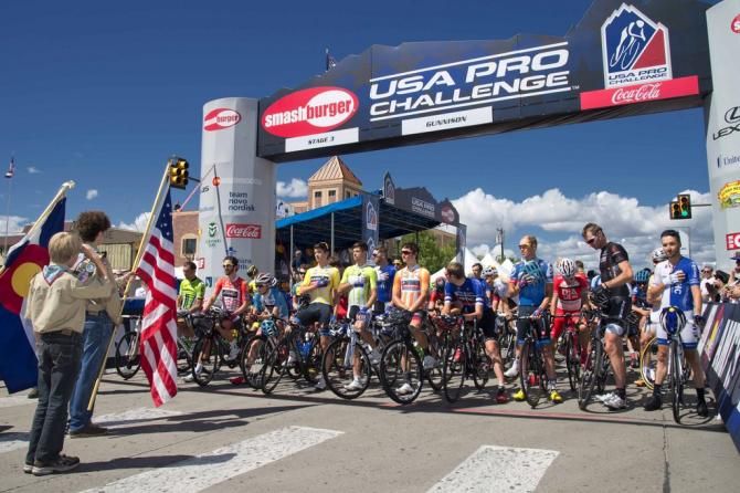 At the start of the stage in Gunnison