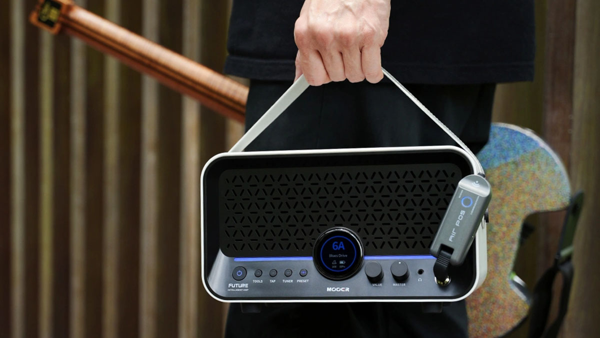 Mooer Audio F15i Li Intelligent Amp: this battery-powered take-anywhere guitar amp is packed with amp and effects models, and is an all-in-one practice solution.