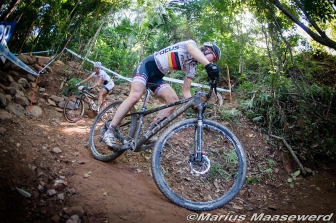 Helen Grobert (Focus XC Team) and Jenny Rissveds (Scott-Odlo MTB Racing Team)