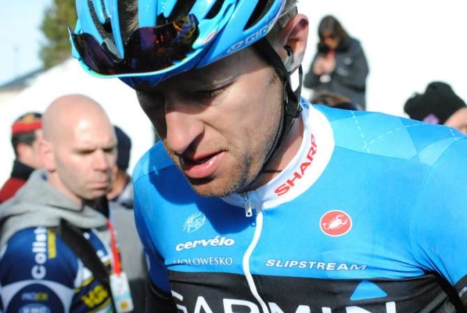 Ryder Hesjedal (Garmin) did the lions share of the work for Martin in the day's breakaway