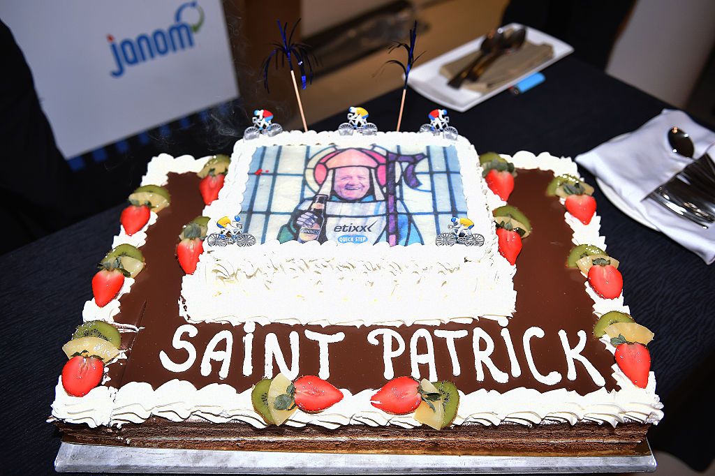 Cycling: Team Etixx Quick-Step 2016 / Media Day
Patrick LEFEVERE (Bel) CEO Team Manager Birthday Cake Gateau Taart 6th January /
Training Entrainement Press Day Equipe Ploeg (c)Tim De Waele