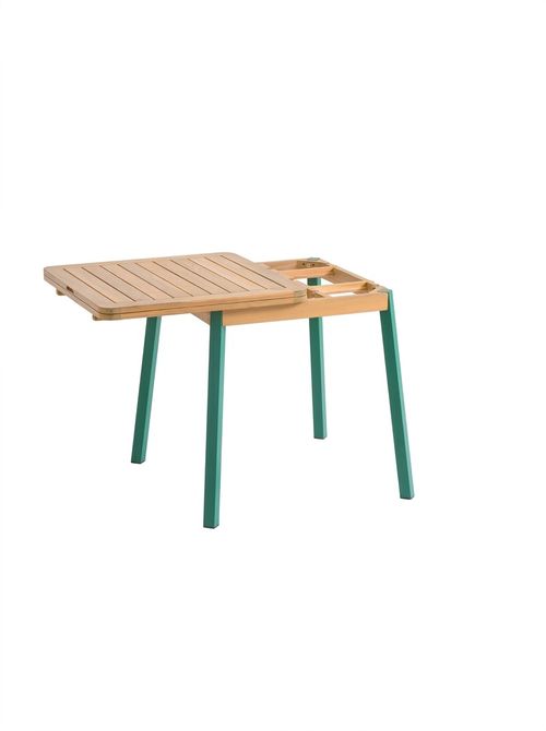 Jaja Steel and Acacia Extendable Garden Table