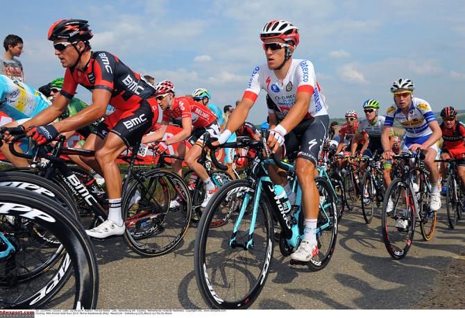 Michal Kwiatkowski (Omega Pharma-Quickstep) in the bunch