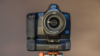 Blackmagic Cinema Cam 6K on a tripod