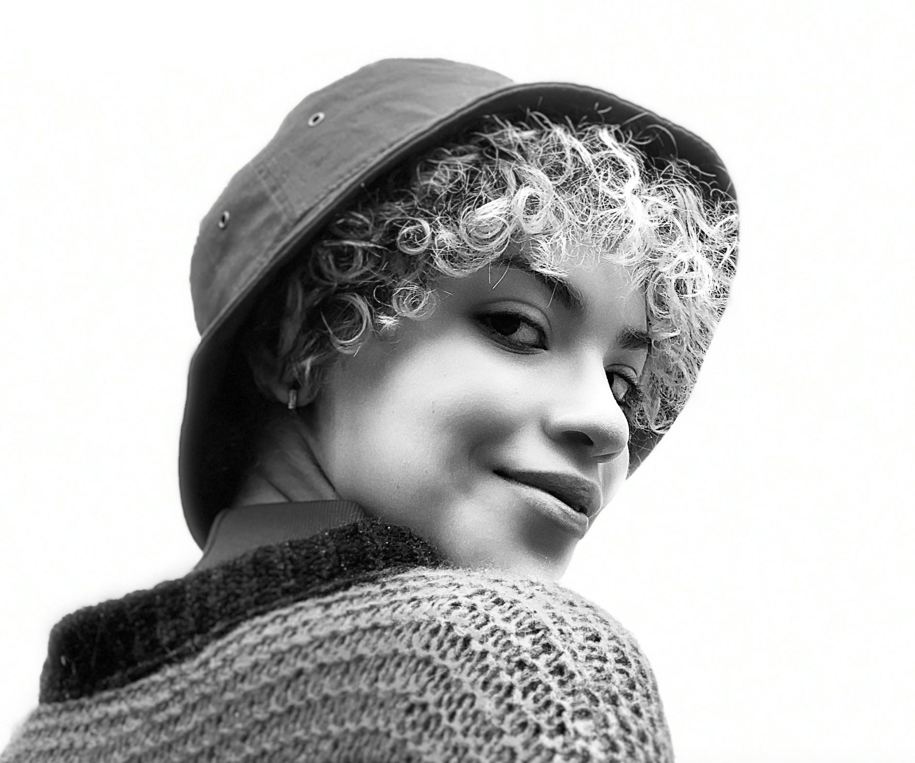 The new High-Key Mono mode will produce a mono studio portrait with a white backdrop