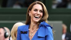 Catherine, Princess of Wales, attends the award ceremony following the Gentlemen's Singles Final match on day fourteen of Wimbledon 2025