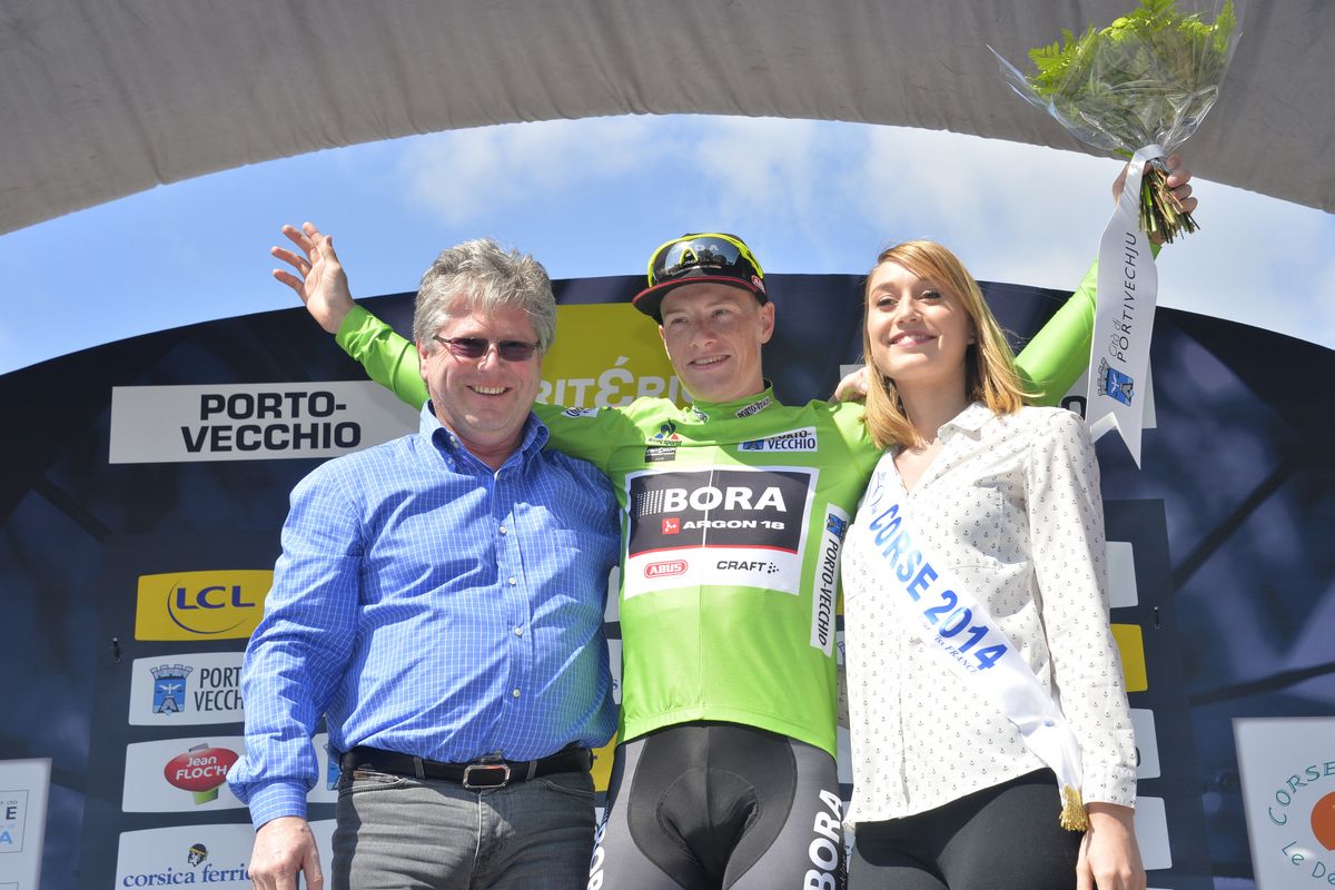 Sam Bennett (Bora-Argon 18) in the points jersey