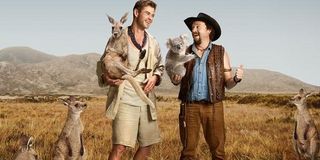 Dundee Chris Hemsworth Danny McBride hanging out with the Australian wildlife