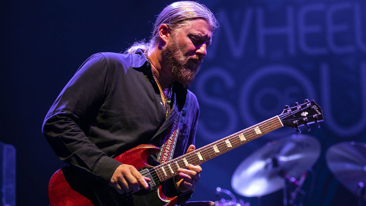 Derek Trucks of Tedeschi Trucks Band performs at PNC Music Pavilion on July 07, 2019 in Charlotte, North Carolina. 