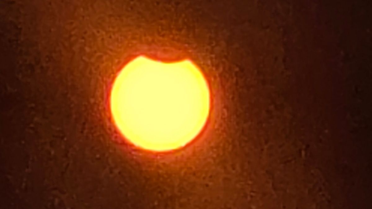 Solar Eclipse 2026 shot on smartphone