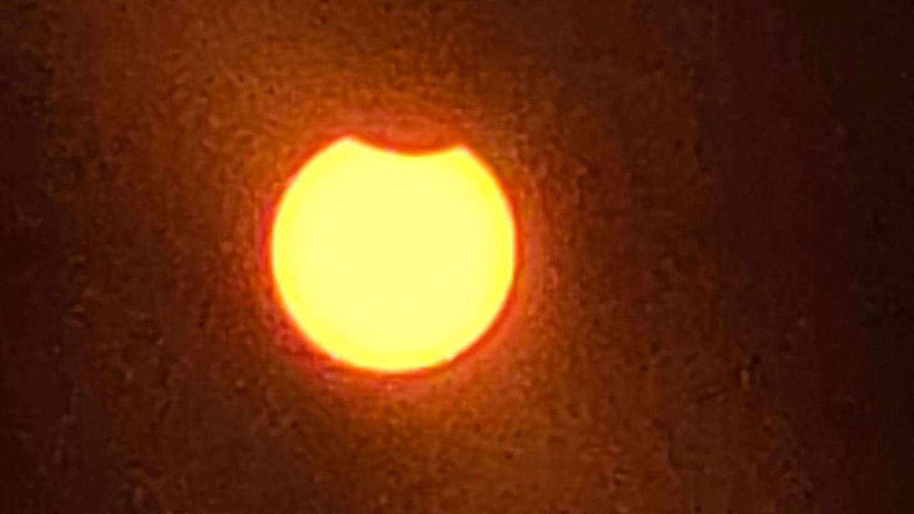 Solar Eclipse 2026 shot on smartphone