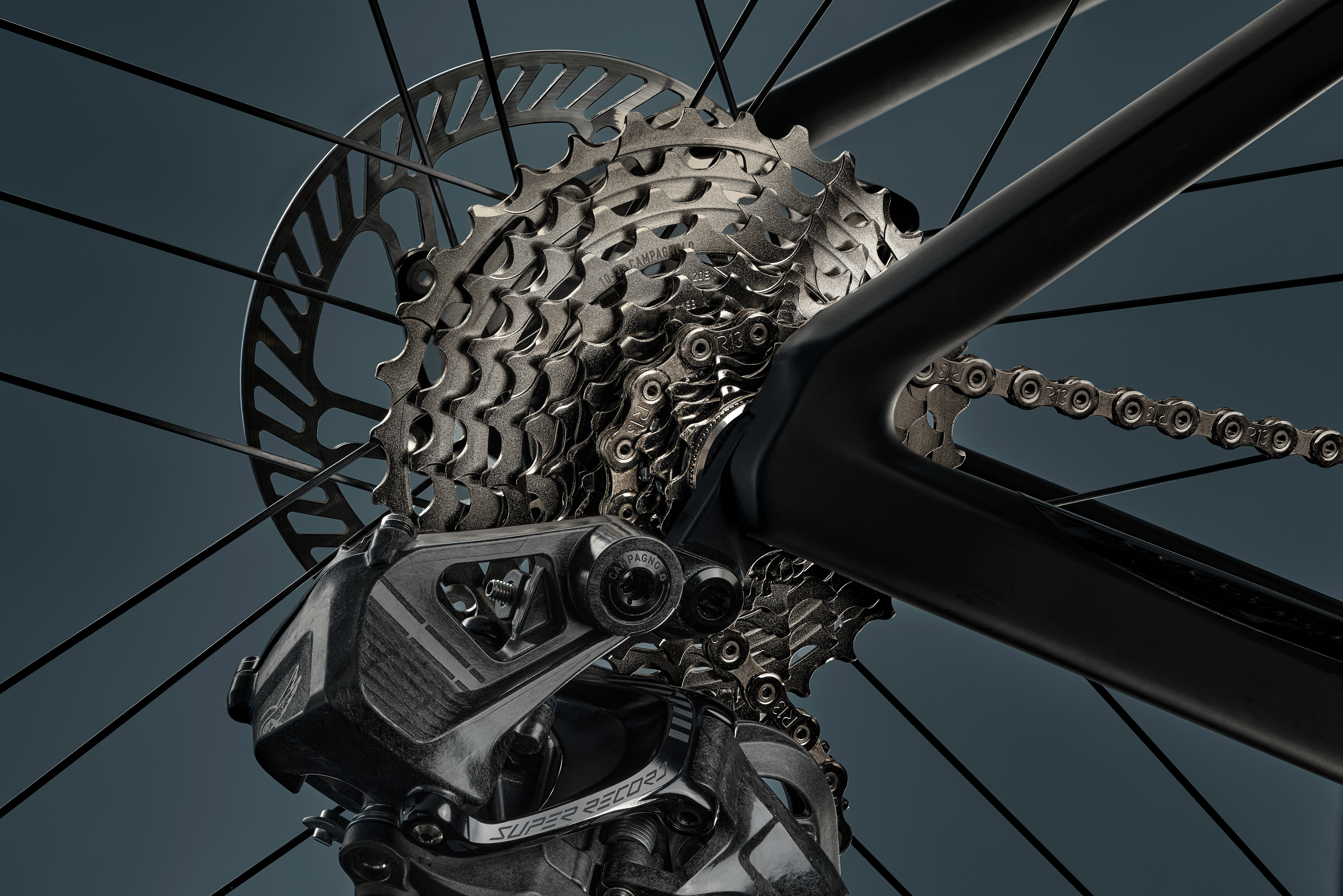 A Campagnolo Super Record 13 cassette