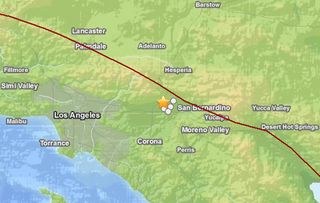 earthquake map